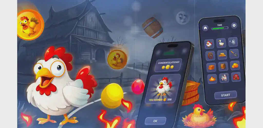Chicken Road game displayed on a mobile phone, highlighting Valor Bet mobile play